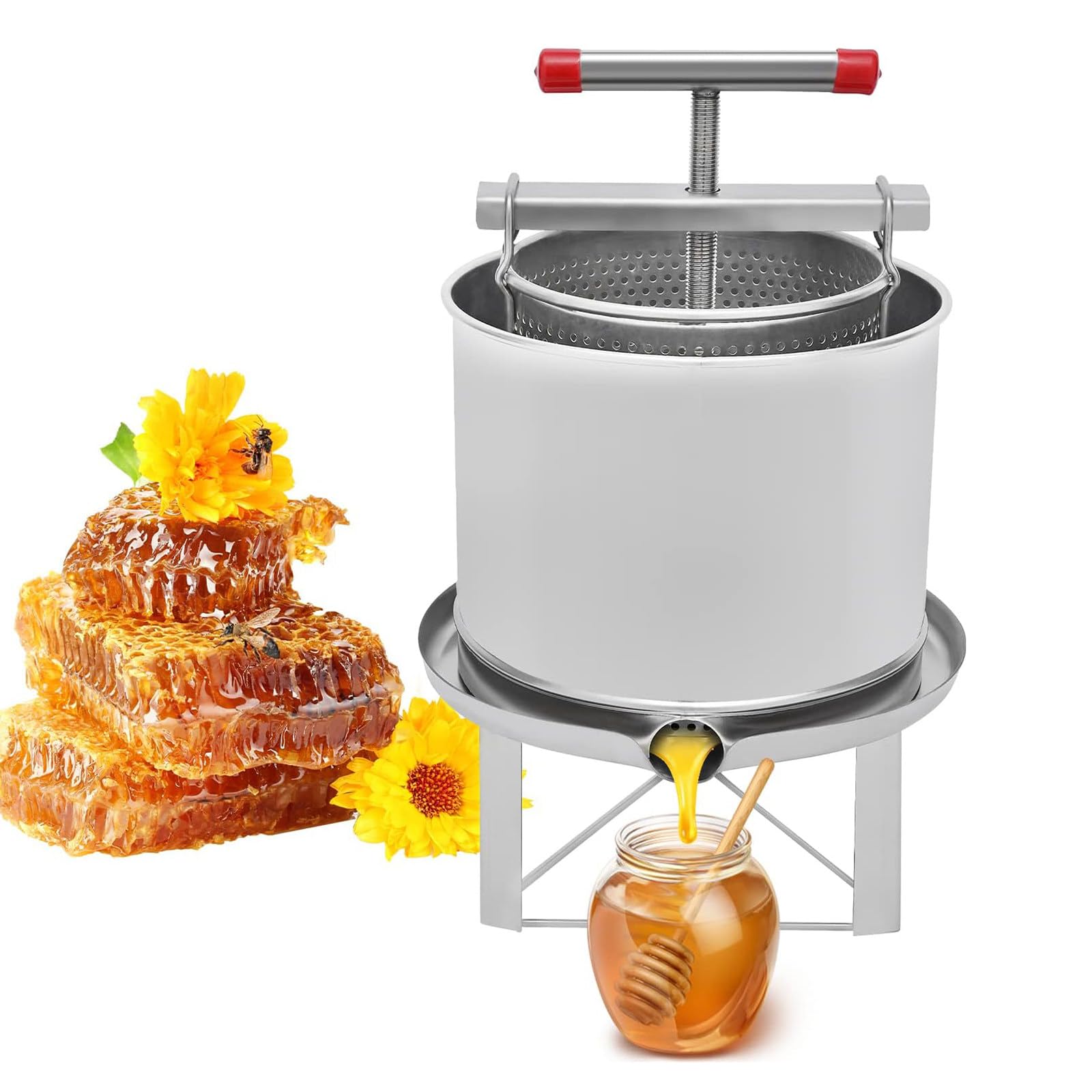 MYUYEE Press Extractor,Presser Stainless Extractor Machine Grape, For Grape, Press,Home Vegetables,For Ries