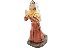 Saint St. Bernadette of Lourdes Kneeling Statue Sculpture Figurine Made in Italy