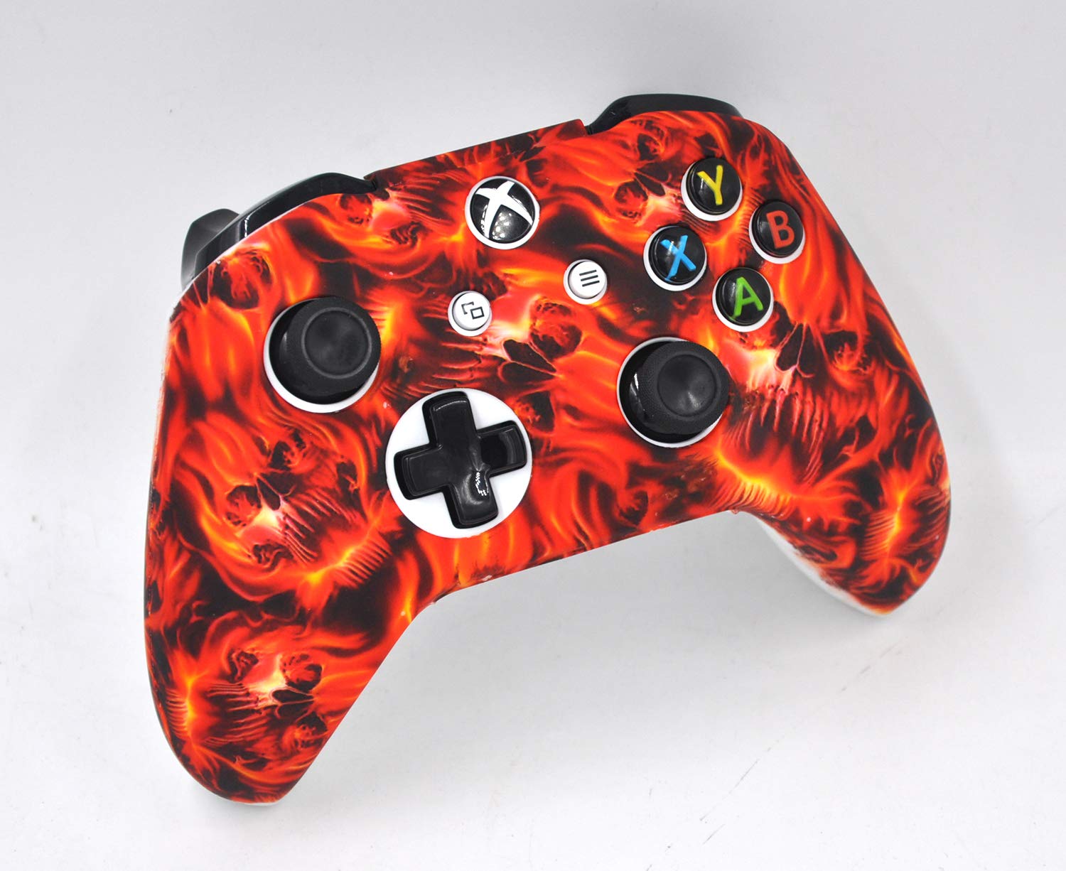 Taifond Anti-Slip Silicone Controller Cover Protective Skins for Microsoft Xbox One S & One X Controller with Two Thumb Grip Caps