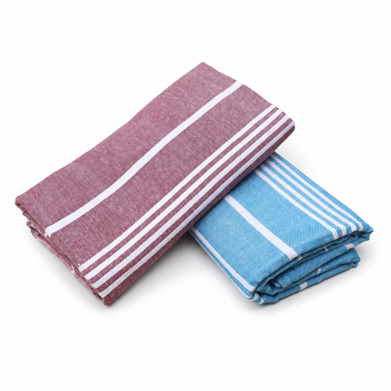 COMFORT WEAVE Cotton Bath Towels 250 GSM Multicolor (Blue,Meron, Pack of 2)