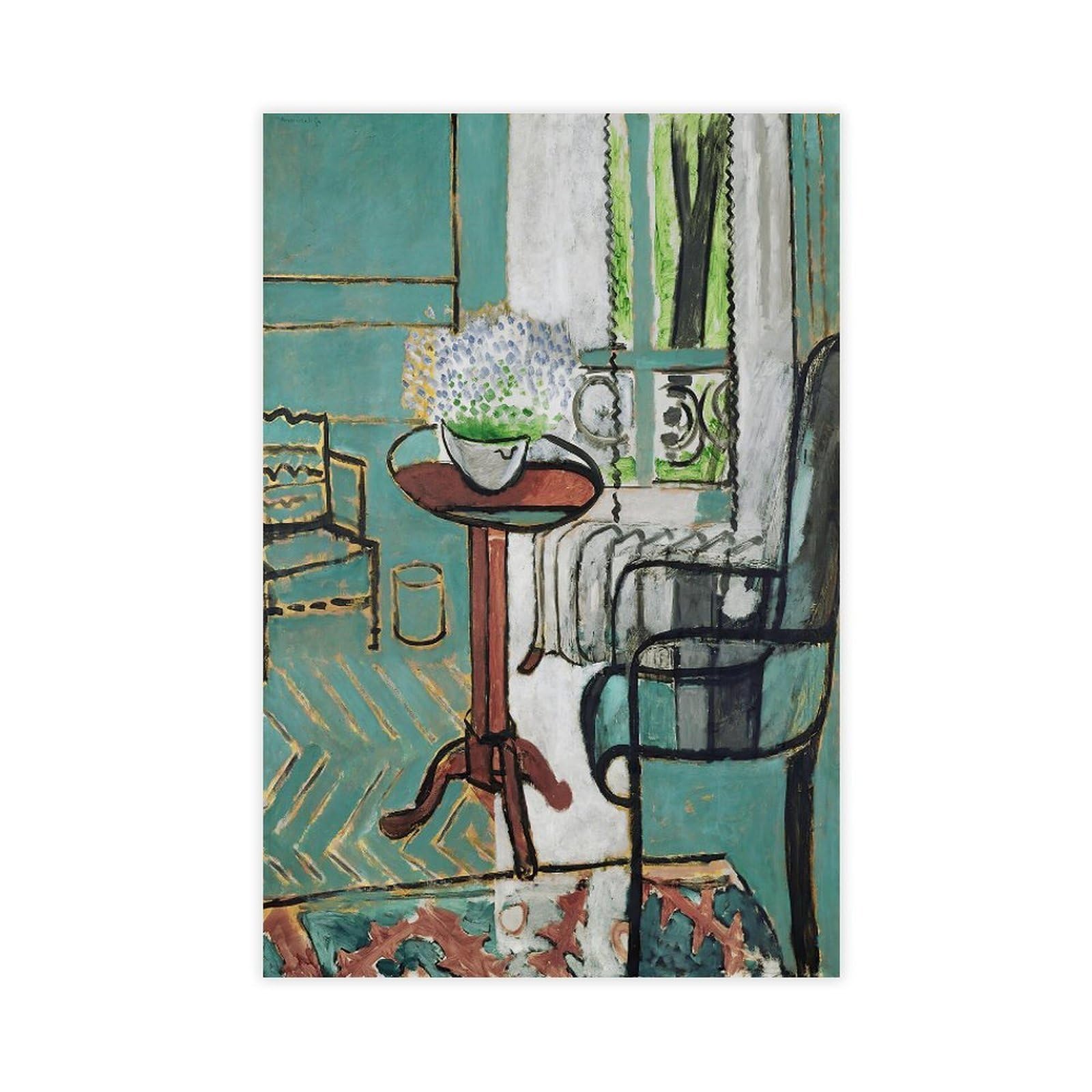 ANFOTCM Henri Matisse, okno sztuka dekoracja ścienna plakat rodzina bar restauracja garaż kawiarnia sztuka znak prezent 50 x 75 cm