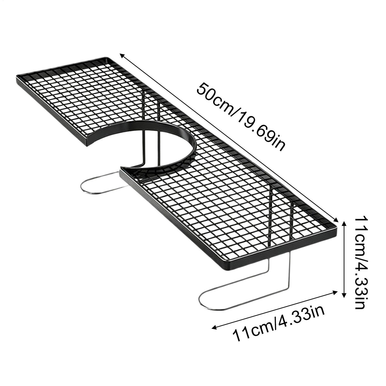 Waschbecken-Wasserhahn-Aufbewahrung, kein Bohren, Ablaufregal, über der Spüle, für Zuhause, Wohnung, Schlafsaal, Hotel, Restaurant, Badezimmer, Waschraum, Waschtisch, Theke