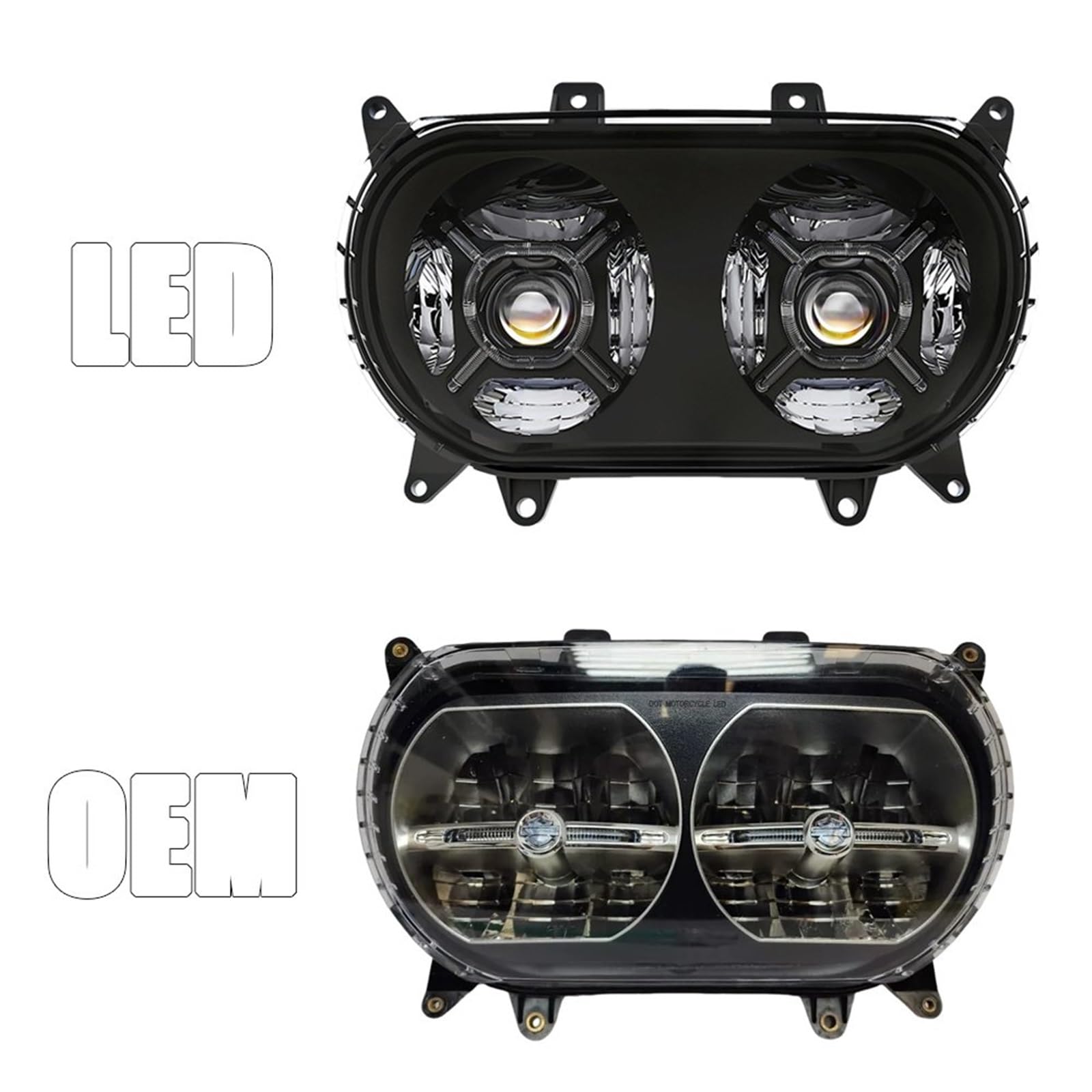 Faro Moto Per FLTRT Per FLTRX Per FLTRK LED Fendinebbia | Faro LED per faro Road Glide per Limited 3 per FLTRXS per FLTRU 2015-2023 luce moto W/DRL