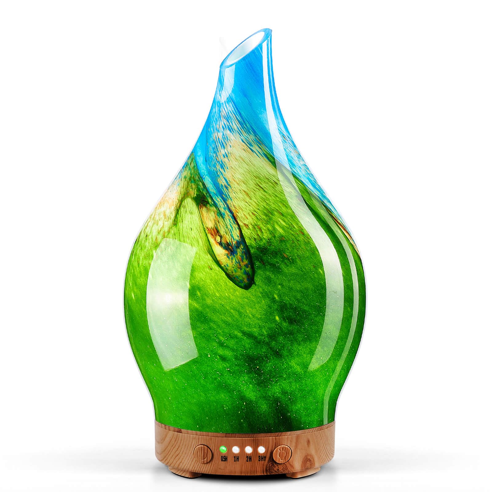 Porseme 280ml Essential Oil Diffuser Glass Color Changing Aroma Air Diffusers Aromatherapy Ultrasonic Cool Mist Humidifier 7 Running Hours Waterless Auto-Off for Sleeping, Yoga, Office, Spa (Desert) — view 8