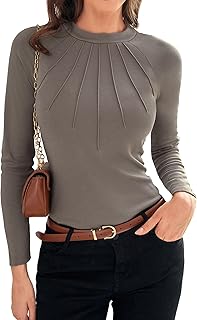 GRACE KARIN Women\'s Casual Long Sleeve T-Shirt Crew Neck Sl