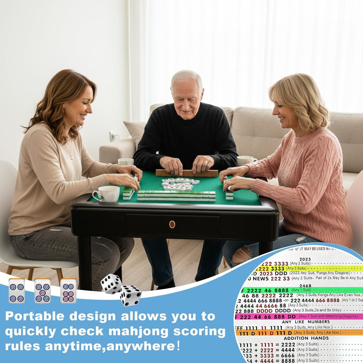 480Pcs Mahjong Line Finder Transparent Mahjong Card Line Reader Stickers Reusable No-Residue Mahjongs Game Rule Reader for Strategy Party