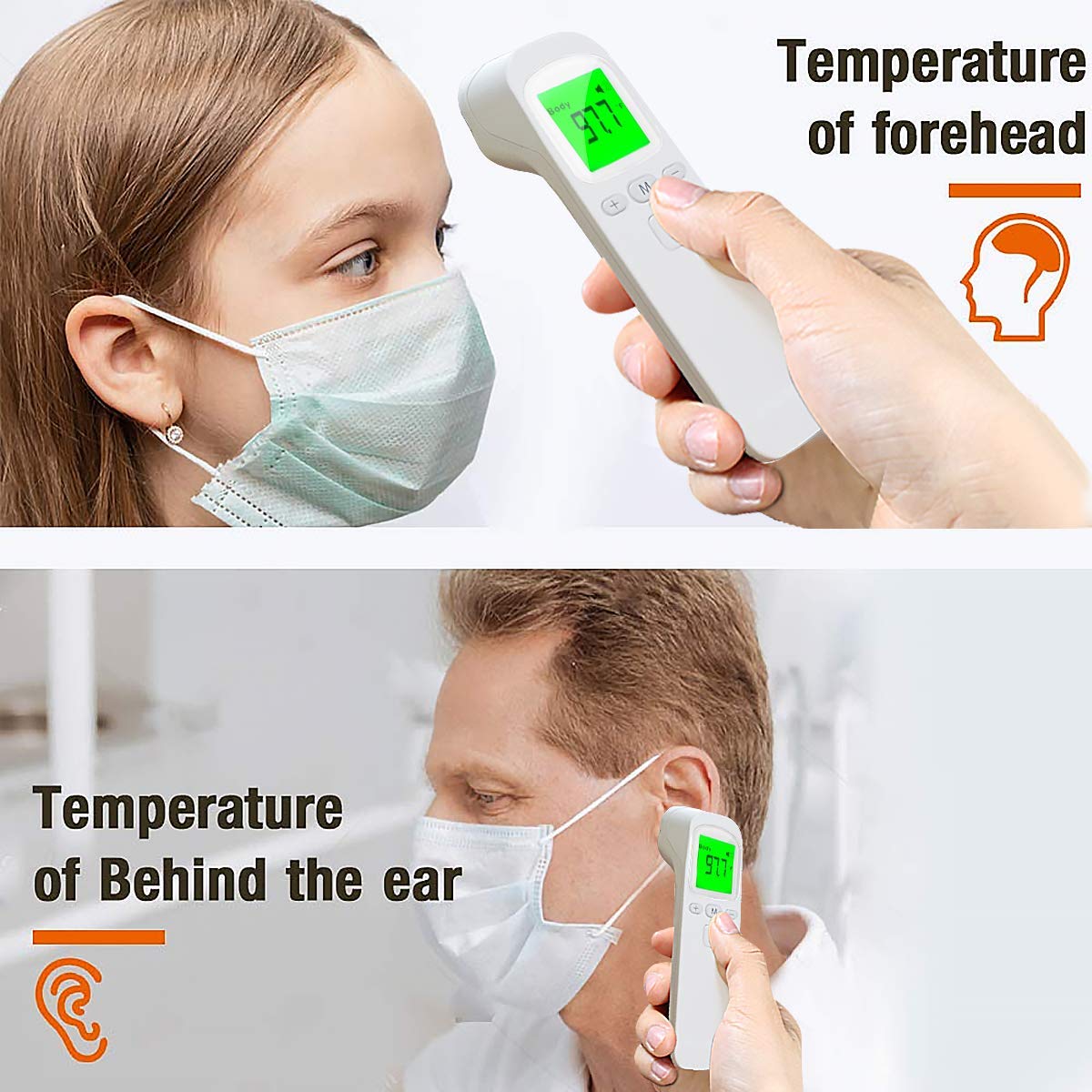 Buy Wohlman Touchless Thermometer, Ear and Forehead Thermometer for