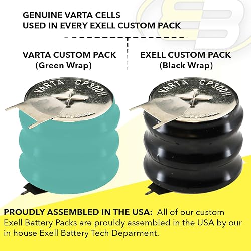 Miniatura 2 de 3CP300H-3PIN 3.6V 300mAh Batería NiMH wPINS Hecho con Células VARTA Genuinas para Iluminación Portátil, Linterna