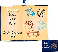 Vista 7 de Adorno de Navidad personalizado de crucero 2025 Decoración de árbol de Navidad de viaje de vacaciones de crucero – Regalo de recuerdo de carnaval