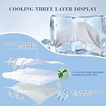 EMME Cooling Comforter Queen Size, Double Sided Cold Cooling Blanket for Hot Sleepers, Q-Max>0.5 Breathable Summer Quilt for Night Sweater Lightweight (Light Grey,90 x 90)
