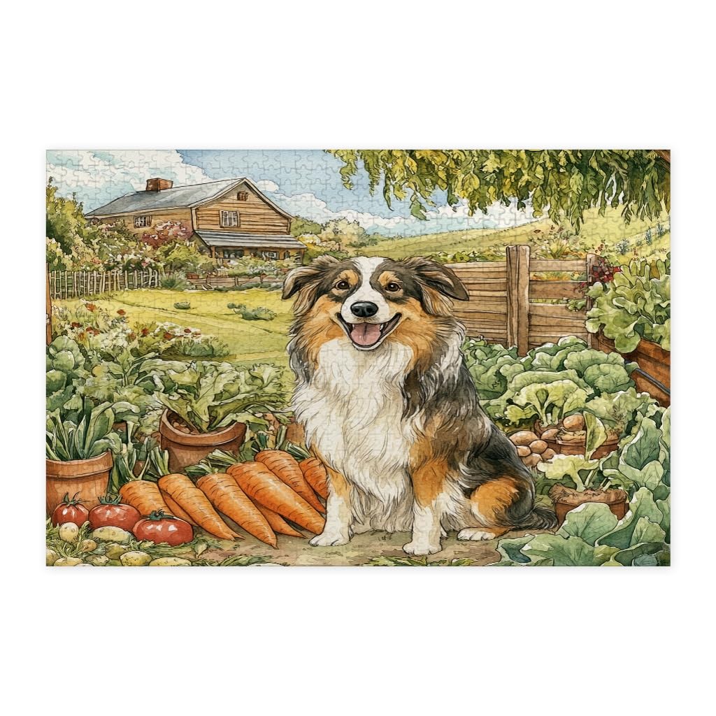 Rompecabezas de madera de 1000 piezas con diseño impreso de Rough Collie para adultos 7