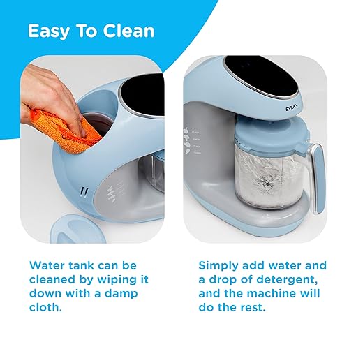 Miniatura 7 de Máquina para hacer alimentos para bebés procesador de alimentos para bebés vaporera licuadora para cocinar y mezclar los alimentos saludables