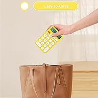 Vista 4 de Calculadora estándar de 12 dígitos, pantalla grande de escritorio y botones, calculadora con pantalla LCD grande para oficina, escuela, hogar