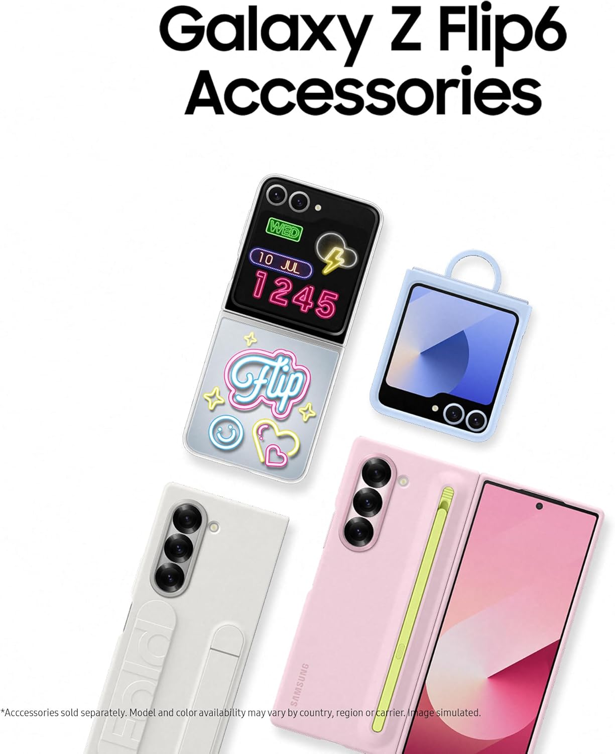 Samsung Galaxy Z Flip6 AI Smartphone, Unlocked Android Smartphone, 256GB Storage, Yellow and Buds3, Wireless Earbuds, Grey (UK Version) 9 71zvmrYvfML. AC SL1500