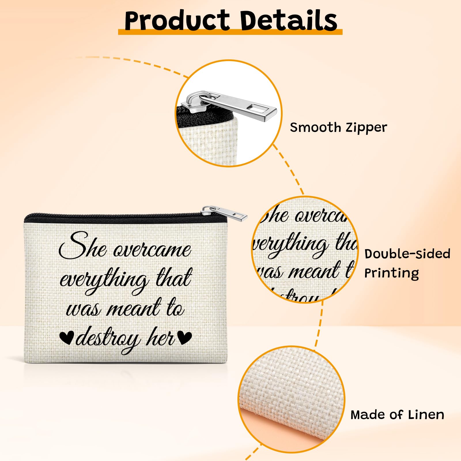 Self Care Gifts for Women Coin Pouch Empowering Gift for Strong Women Feminist Gifts for Feminists Power Gifts for Mom Daughter Friend Female Badass Affirmation Inspirational Gift Coin Wallet