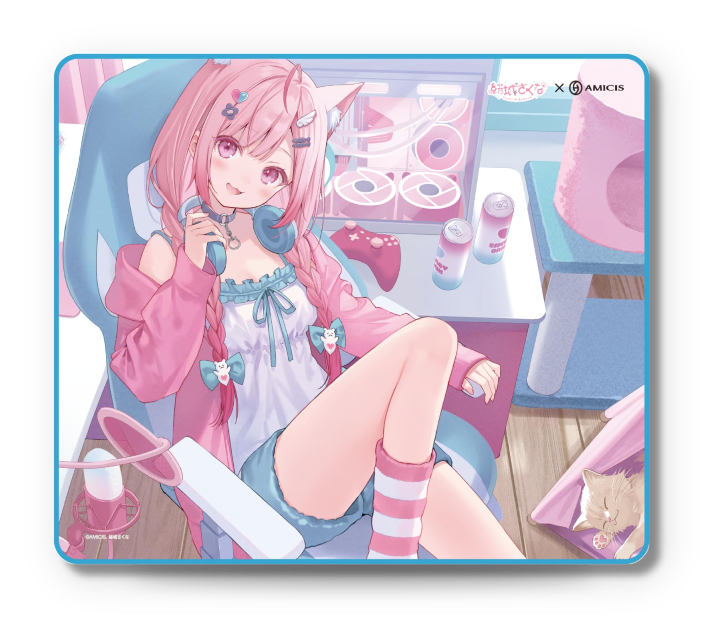 Amazon.co.jp: AMICIS ゲーミングマウスパッド 仁 -JIN- 結城さくな