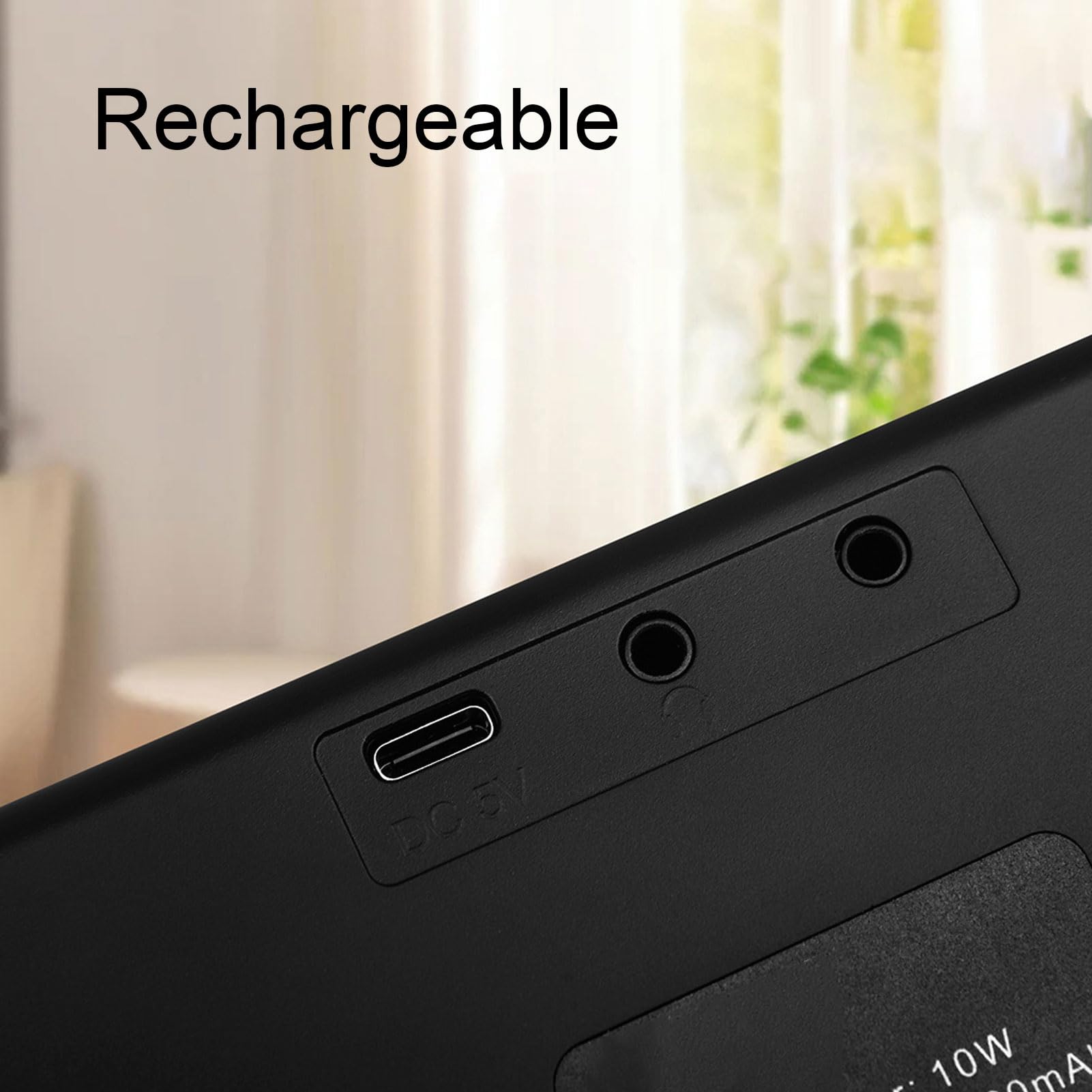 Tragbarer 10-W-Bassverstärker mit Wiederaufladbarem 3, 7-V-2000-mAh-Akku, Kleine Größe und Elegantes Design, Plug-and-Play, USB C, 4 Stunden Nutzungsdauer, 6, 35-mm-Eingangsbuchse