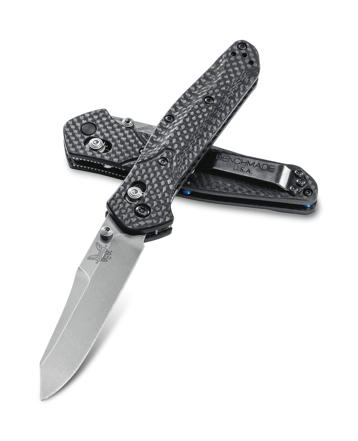 Benchmade 940-1 Osborne couteau de poche AXIS carbone CPM S90V lisse
