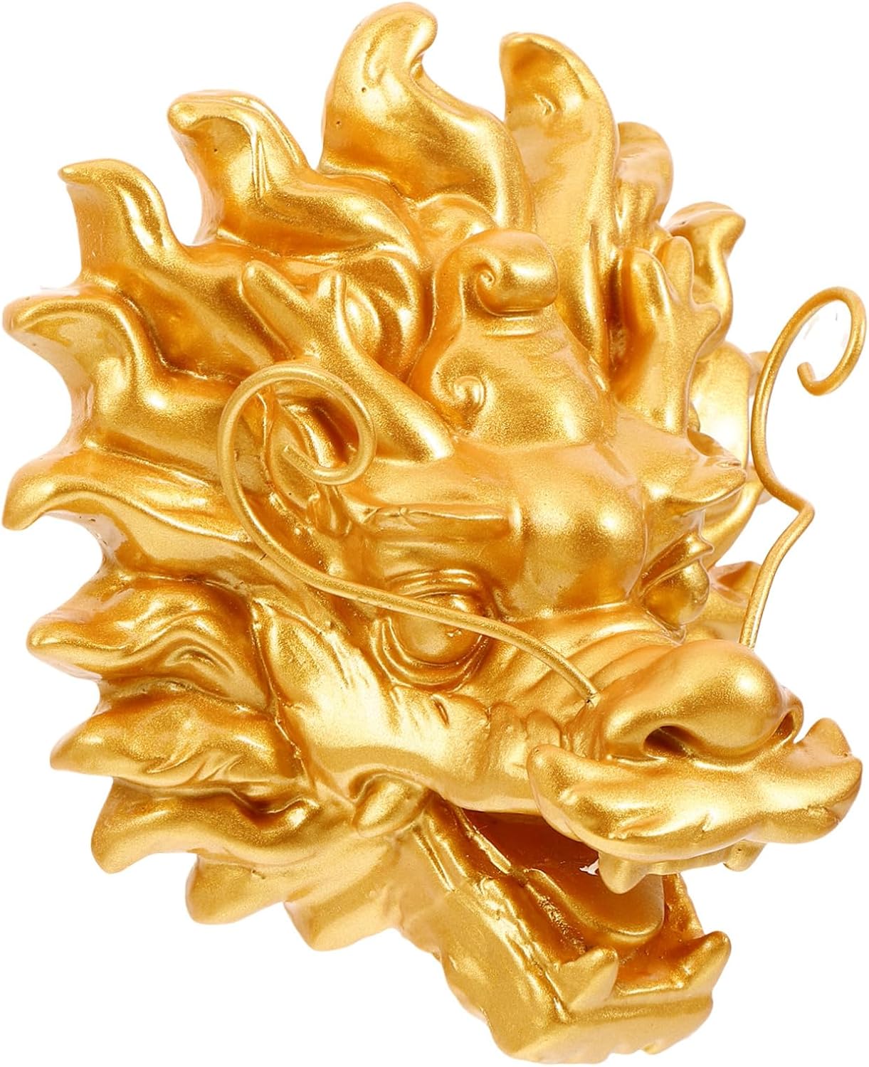 Dragon Head Fountain Decor Wall-Mounted Water Feature Outdoor Water Spout Garden Decor Backyard Fountain