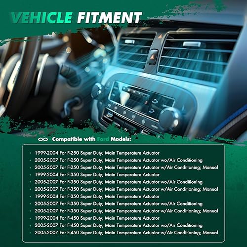 Vista 660 de SCITOO Reemplazo de actuador de puerta de mezcla de calentador HVAC para Ford F-150 2004-2008, para Ford para Lobo 2004-2008, para Lincoln para Mark