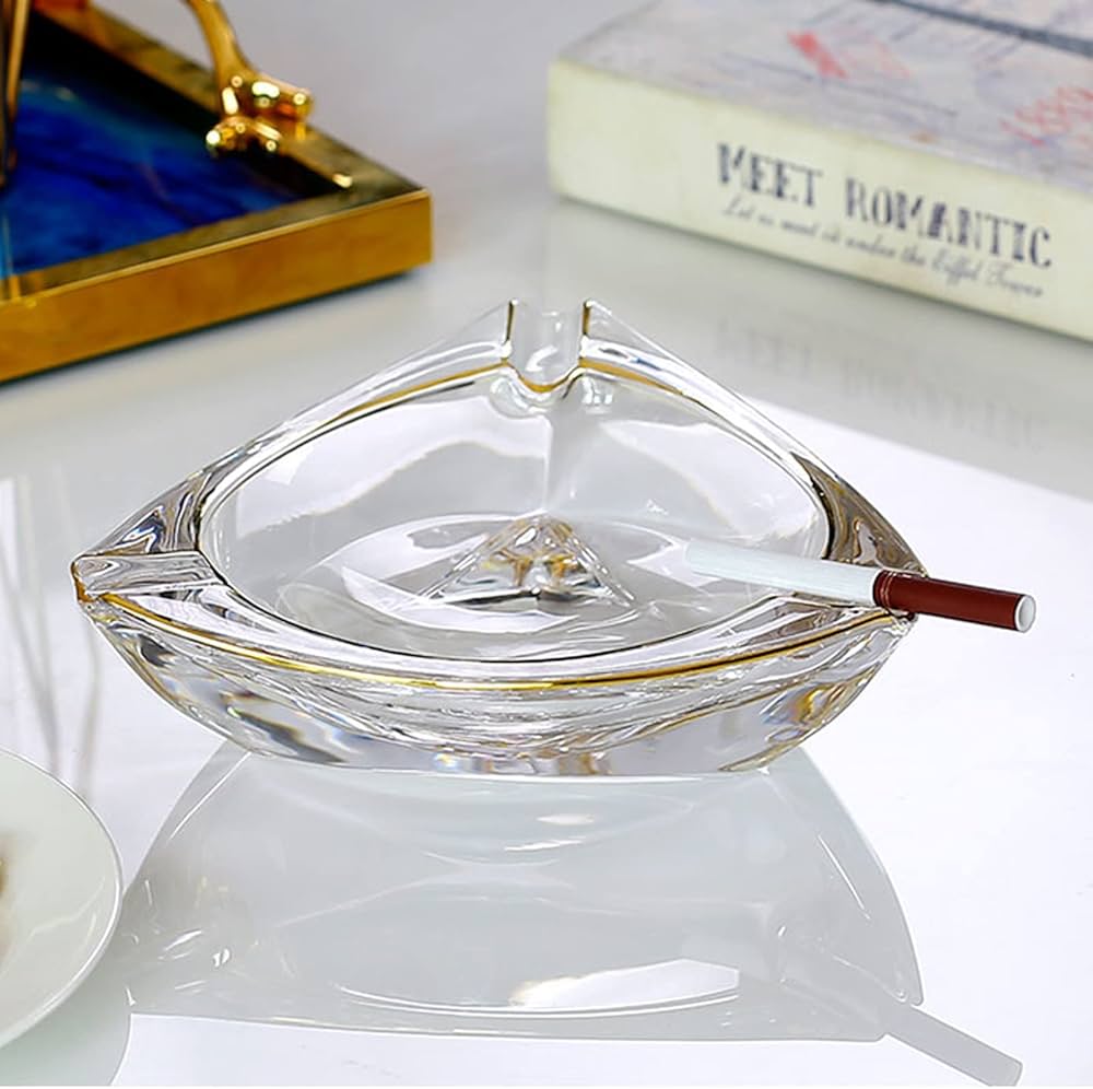 Amazon.co.jp: 家庭用灰皿 たばこの灰皿 透明ガラス灰皿 アウトドア