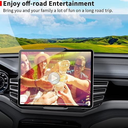 Miniatura 4 de APPS2Car Soporte universal para coche 2 en 1 Ranura de CD Tablet Soporte de coche para tableta de 4.7-13 pulgadas, soporte de teléfono celular para