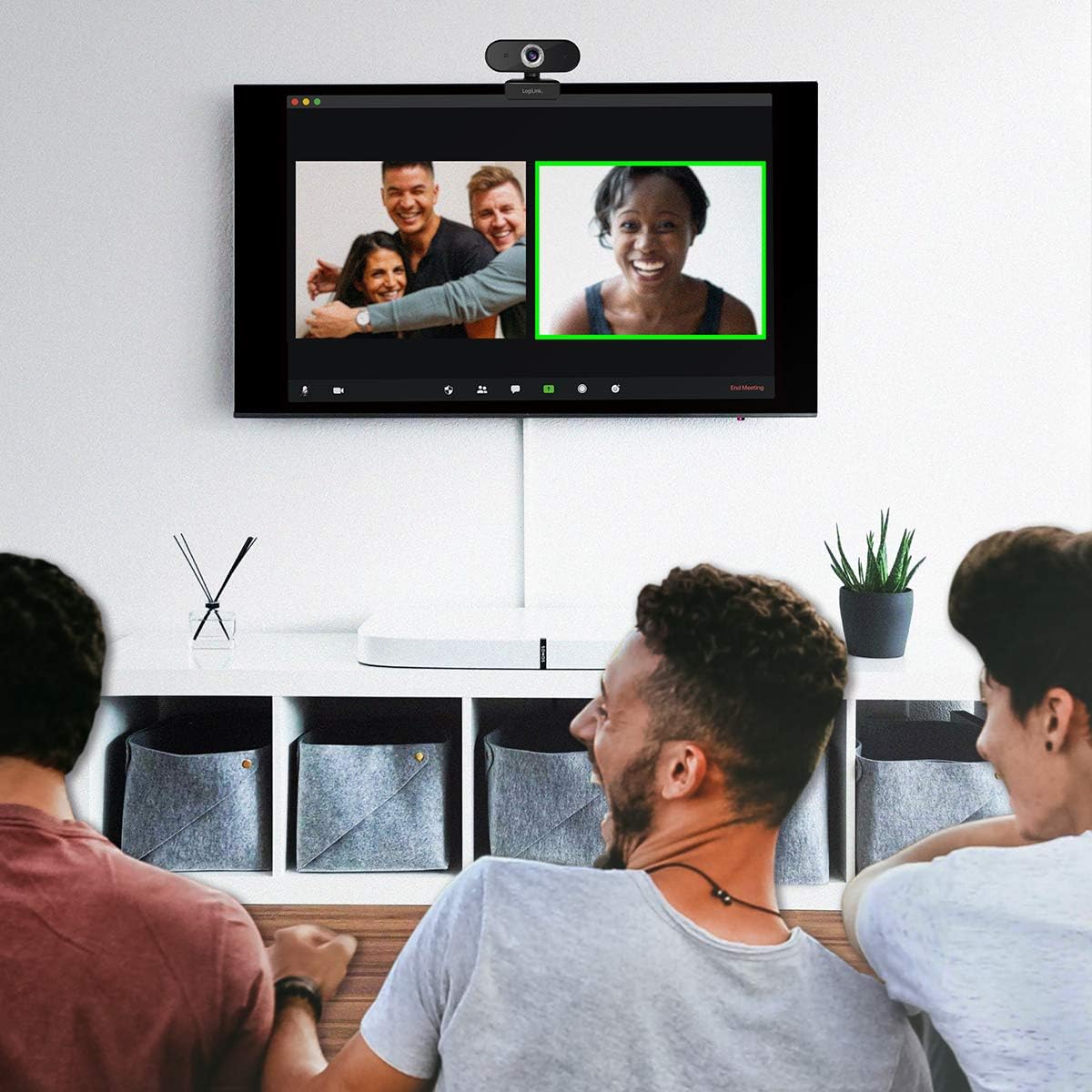 Logilink Webcam 1280 X 720 Pixels USB 2.0 Black, W128288700 (2.0 Black)