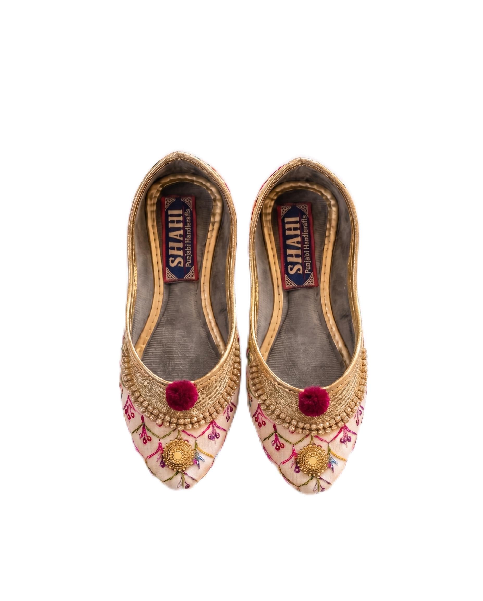 shahi punjabi footwear Kids Girls Punjabi Jutti, Traditional Style, for Weddings and Festivals Multicolour-picture-44