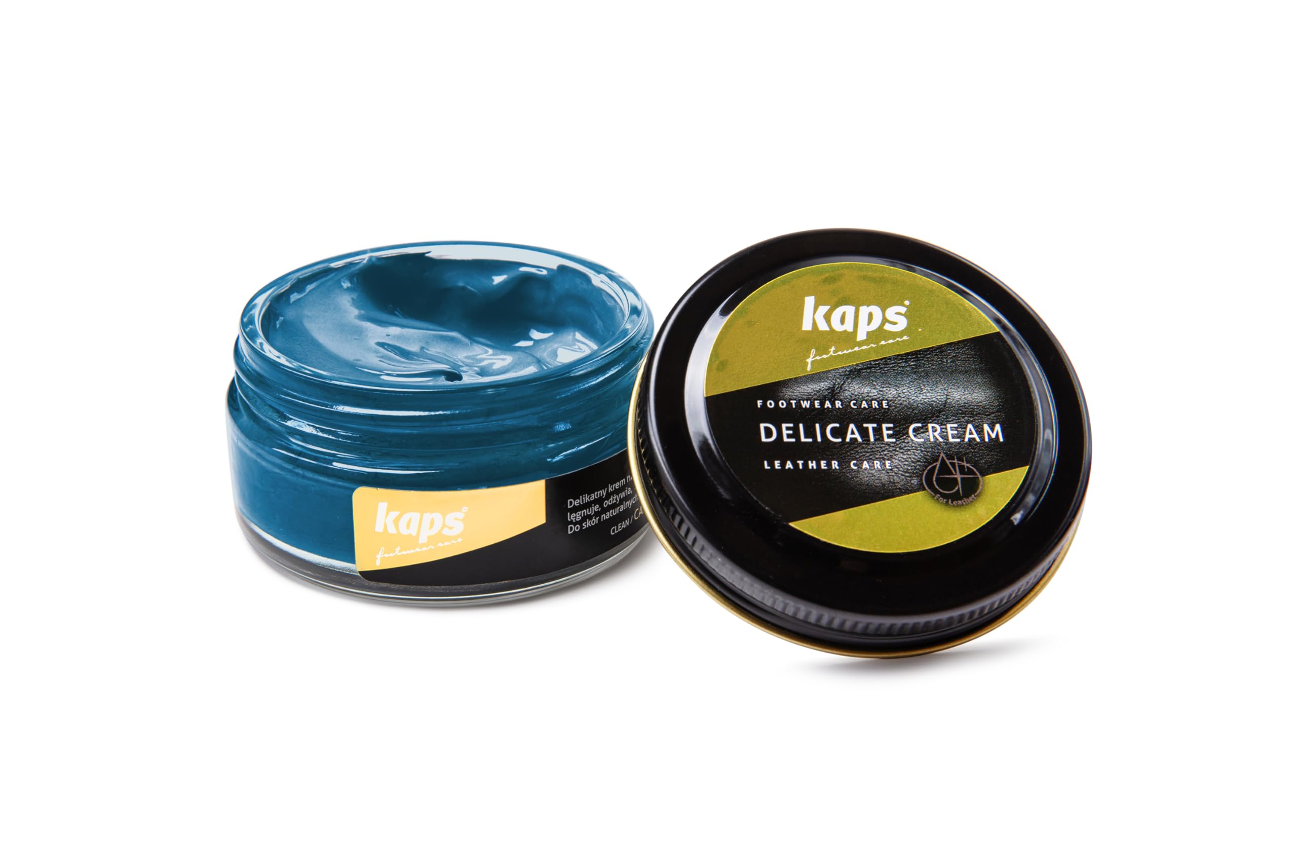 Kaps Leather Shoe Cream - Shoe Care Polish and Colour Conditioner | Refreshes Appearance | For Boots, Handbags, Furniture | Intensive Leather Care and Nourishing | 70 + Shades 50ml — view 35