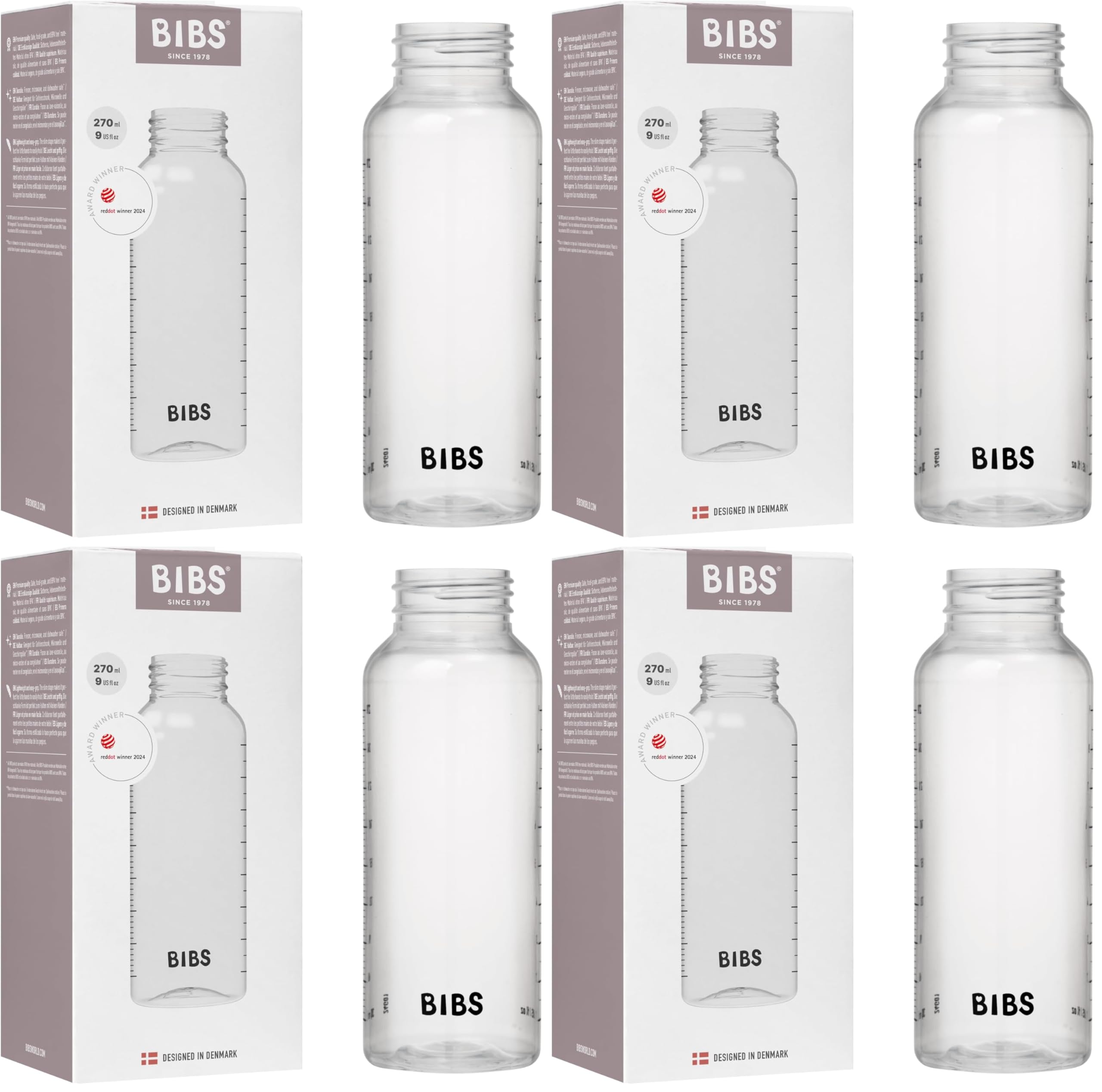 Biberon BIBS 270ml compatible avec accessoires de la marque sans BPA - 14
