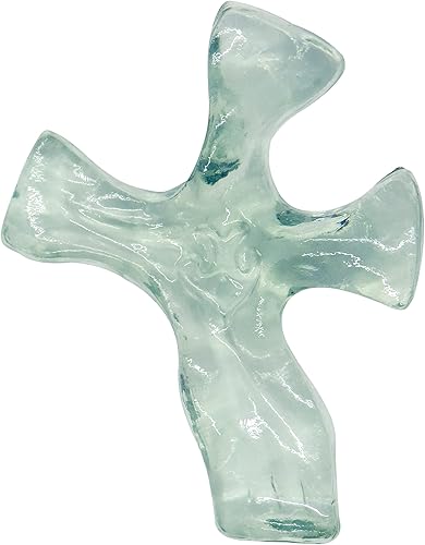 Mini cruz adhesiva Piedra adherida Ayuda a aliviar el estrés y las preocupaciones Herramienta de oración reconfortante Gran regalo cristiano