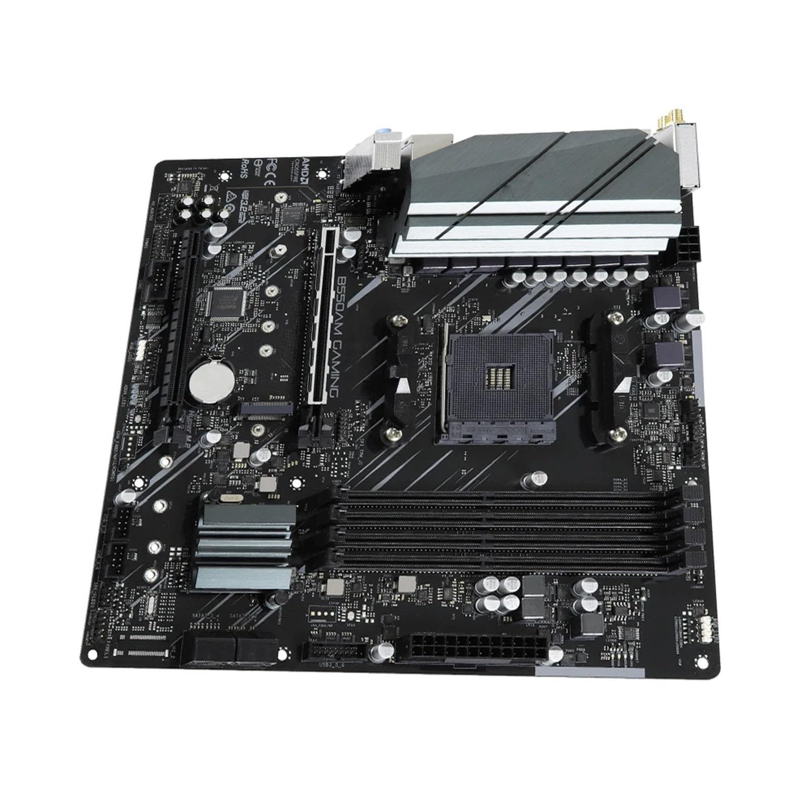motherboard Fit For ASROCK B550AM GAMING B550 AM4 Kit Scheda Madre Supporta CPU Ryzen 5 5600X DDR4 HDMI M.2 PCIe 3.0 Micro-ATX Scheda Madre for Ufficio