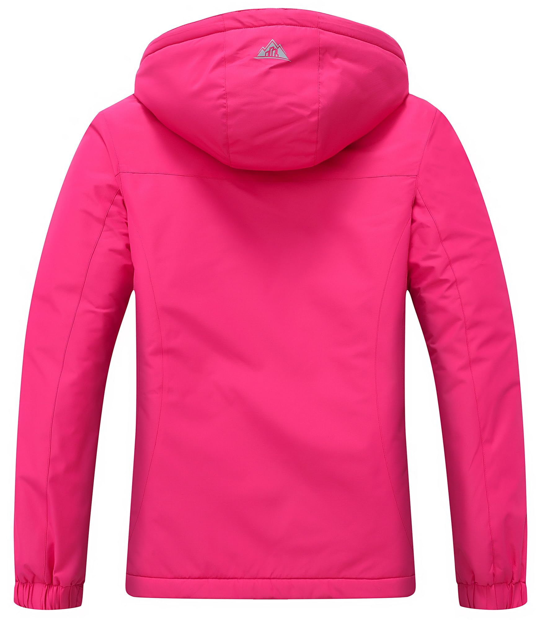 MOERDENG Women's Snow Ski Jacket Warm Winter Coat Waterproof Snowboarding Jacket with Zippered Pockets
