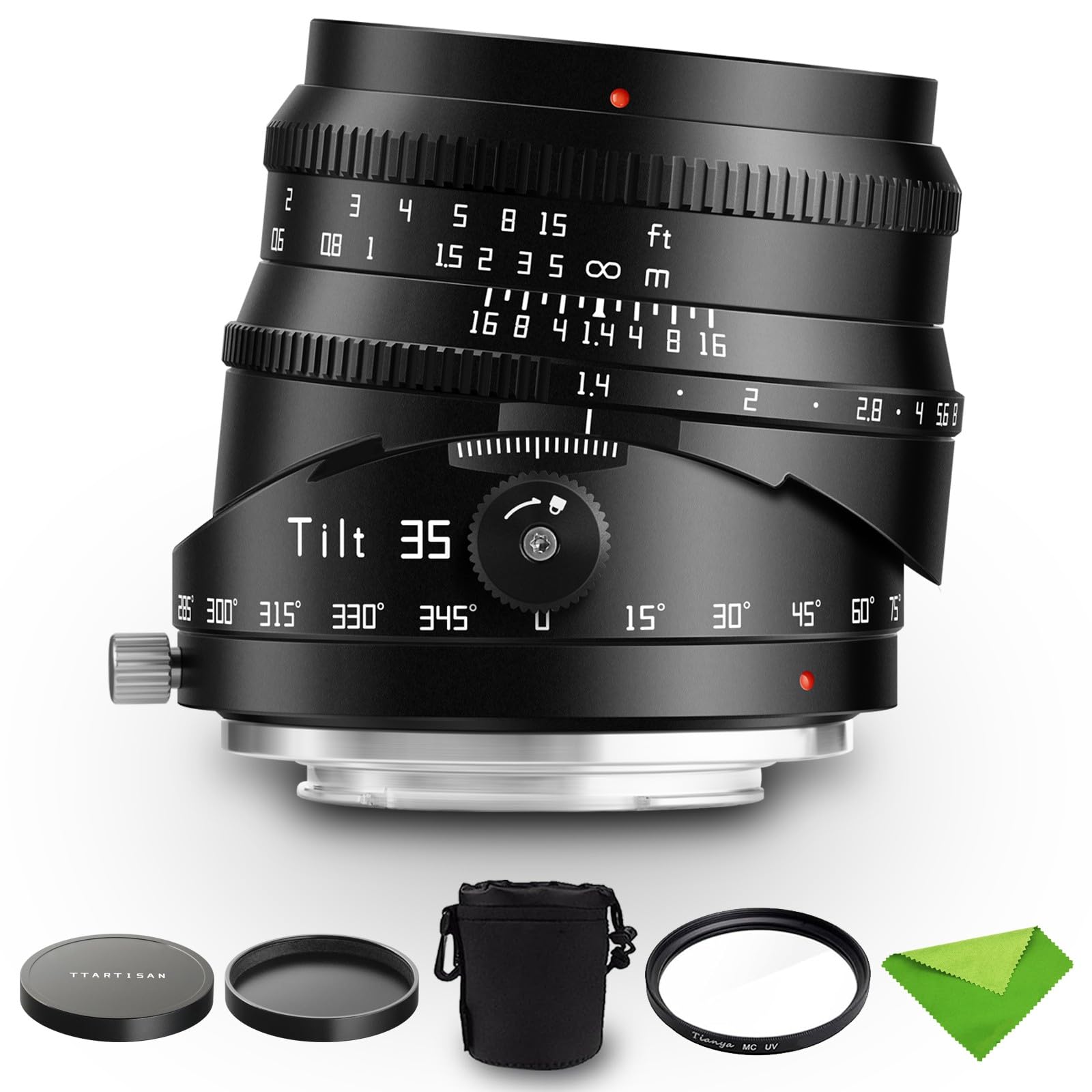 【新同】TTArtisan Tilt 35mm f/1.4 C / FUJI X TTArtisan 35mm F1.4 Tilt X-Mount APS-C Lens for Fuji, Manual