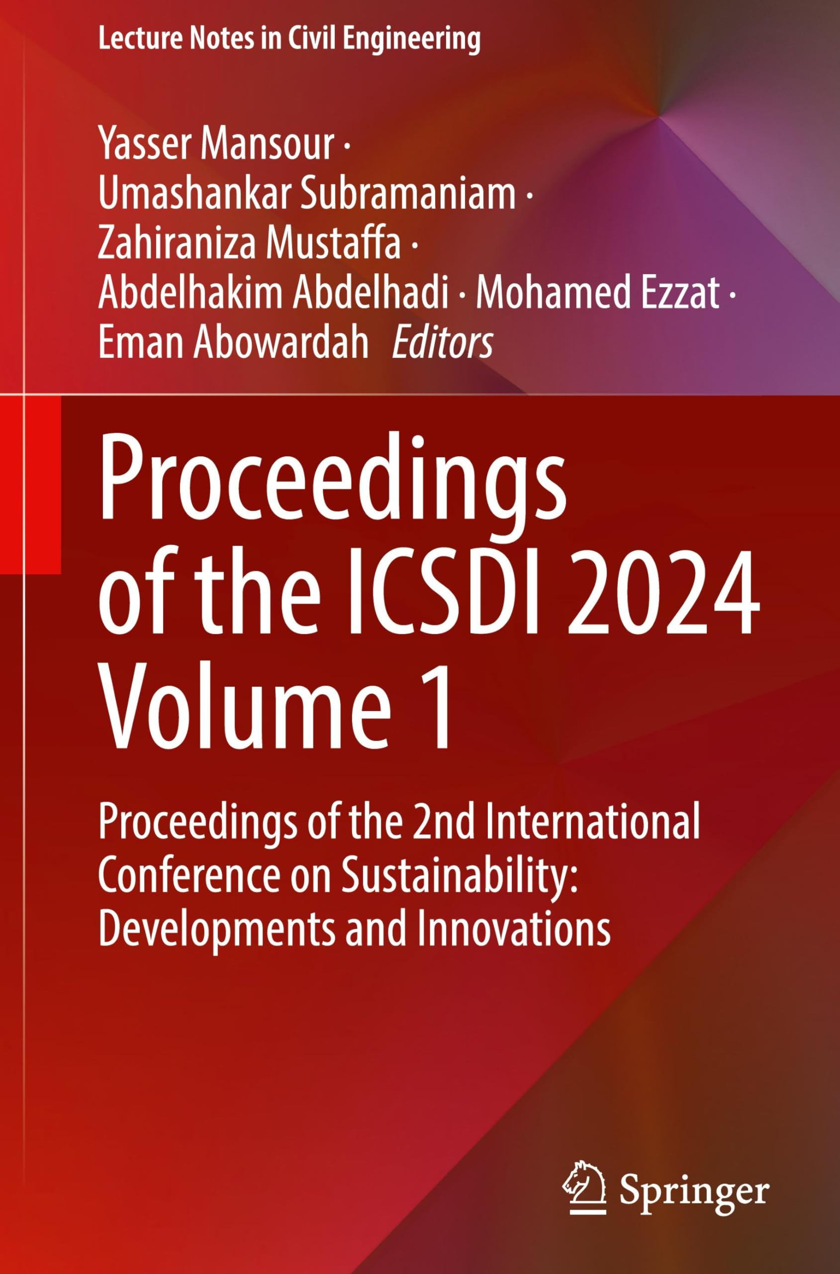 Icsdi 2024 Volume 1 proceedings Actes de conférence sur la durabilité