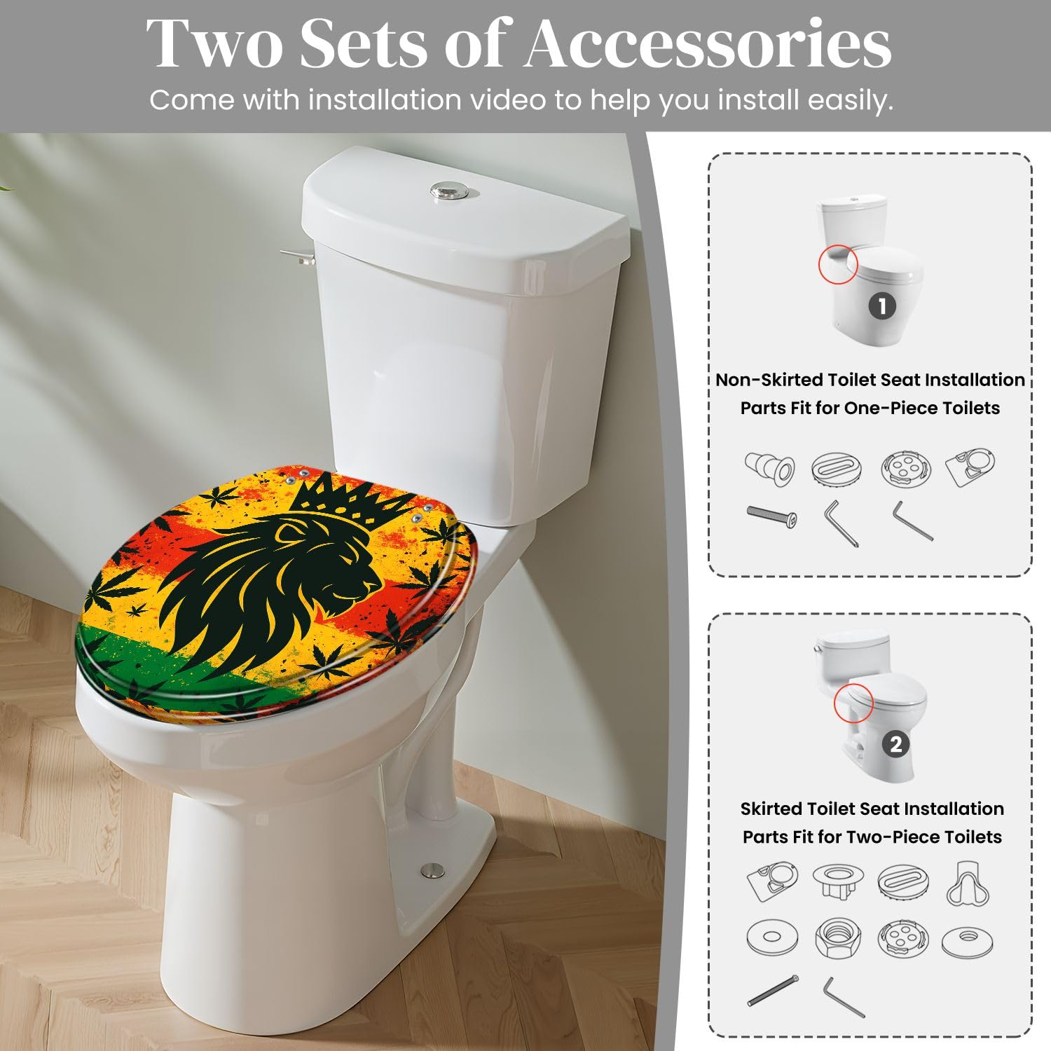 Sedile WC rotondo in resina per bagno