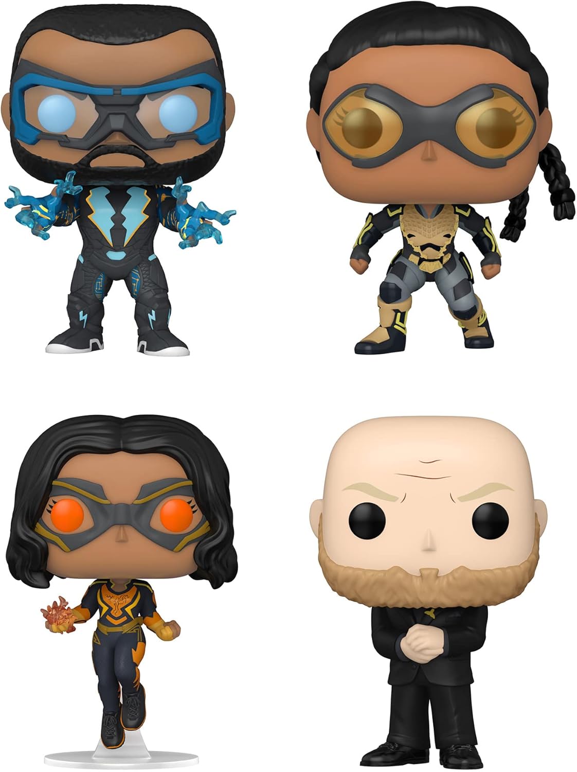 Funko POP! DC Black Lightning Collectors Set - Black Lightning, Thunder, and Tobias Whale