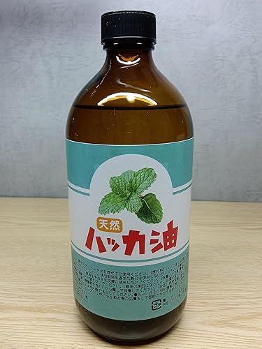 Amazon.co.jp: 日本製 天然ハッカ油(ハッカオイル) お徳用500ml 中栓