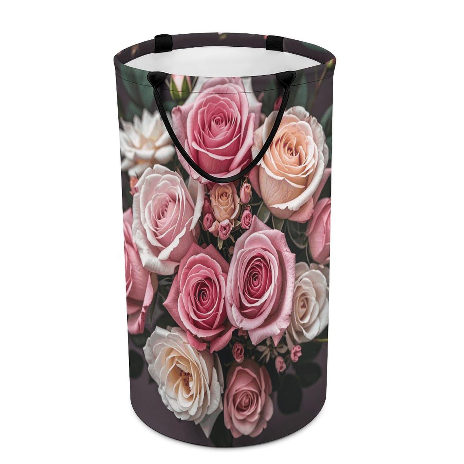 Panier à linge pliable imperméable grand format léopard rose de maison