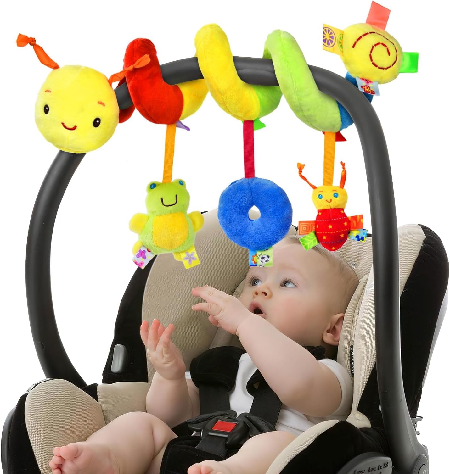 Vicloon Spiral Pram Hanging Toy for Baby, Baby Crib Spiral Toy