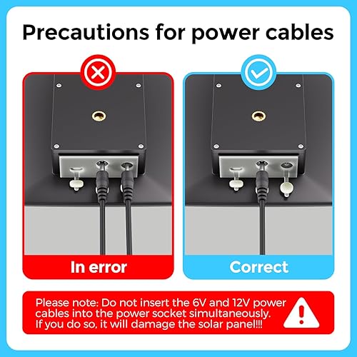 Miniatura 3 de Panel solar para cámara de sendero, kit de cargador solar con batería de litio recargable de 5000 mAh incorporada - Salida 12V1A, 6V1.5A, kit de