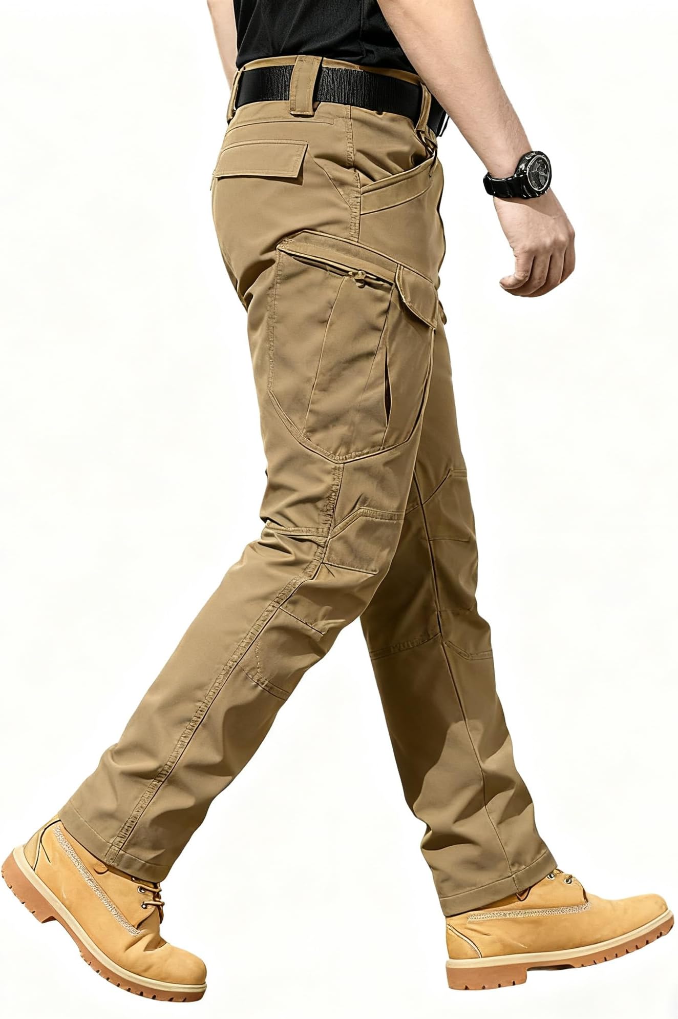 Tactical Pants for Men Waterproof Construction Cargo Pants with Pockets Ripstop Hiking Big and Tall Work Pants