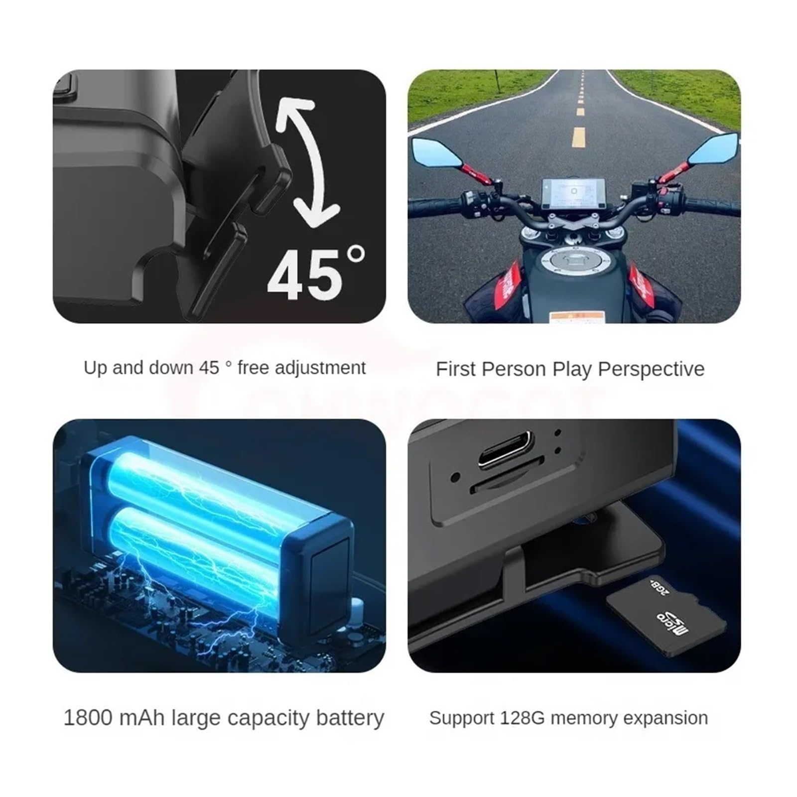 Mini Kamera 1080P Z Pierwszej Perspektywy Ruchoma Wbudowana Bateria Akcji Fala Ręczna Indukcyjna Wideo Mała Bodycam Bezproblemowa PrzenośNość(Add 8GB card)