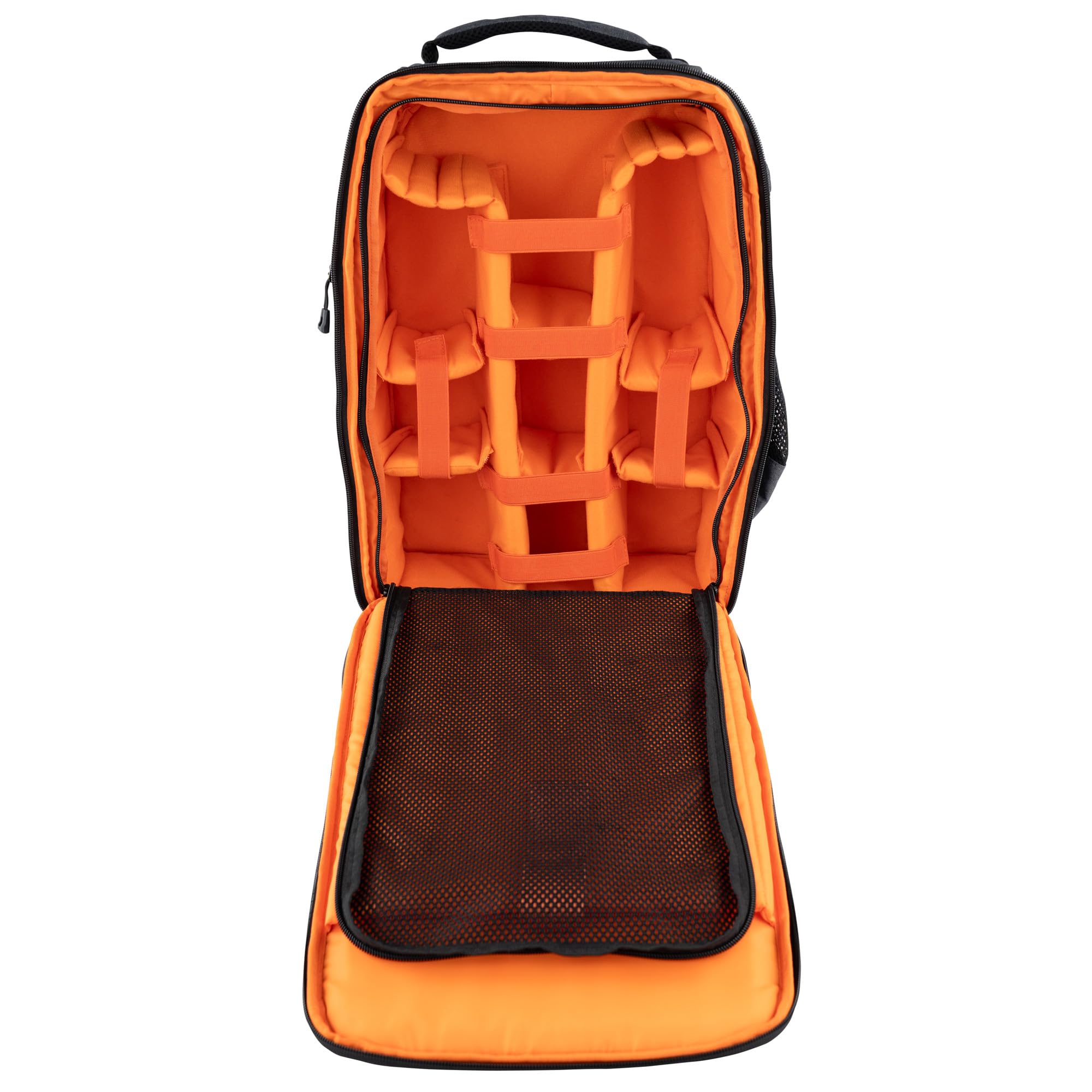 DÖRR Praga Go - Mochila para cámara réflex digital, resistente al agua, compartimento para portátil de 16 pulgadas, división interior flexible, 16 l, ligera, soporte para trípode, funda para lluvia