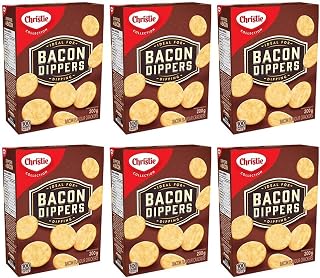 Christie Bacon Dippers Crackers, Ideal for Dipping, 200g/7.05oz, 6-Pack {Imported from Canada}