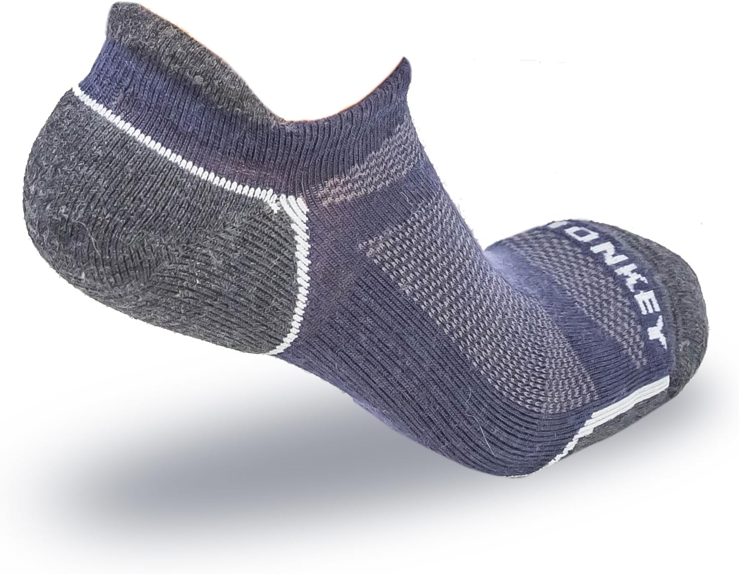 Fish Monkey SM200 Lightweight Tab - Ventilated Merino Wool Arch Compression Cushioned Heel for Men and Women
