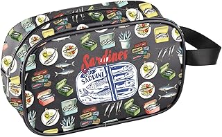CMNIM Bolsa de maquillaje de sardinas enlatad...