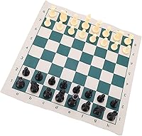 Vista 4 de Generic PVC Portable Chess Travel Portable Folding Chess Sets for Indooroutdoor Play Relaxation