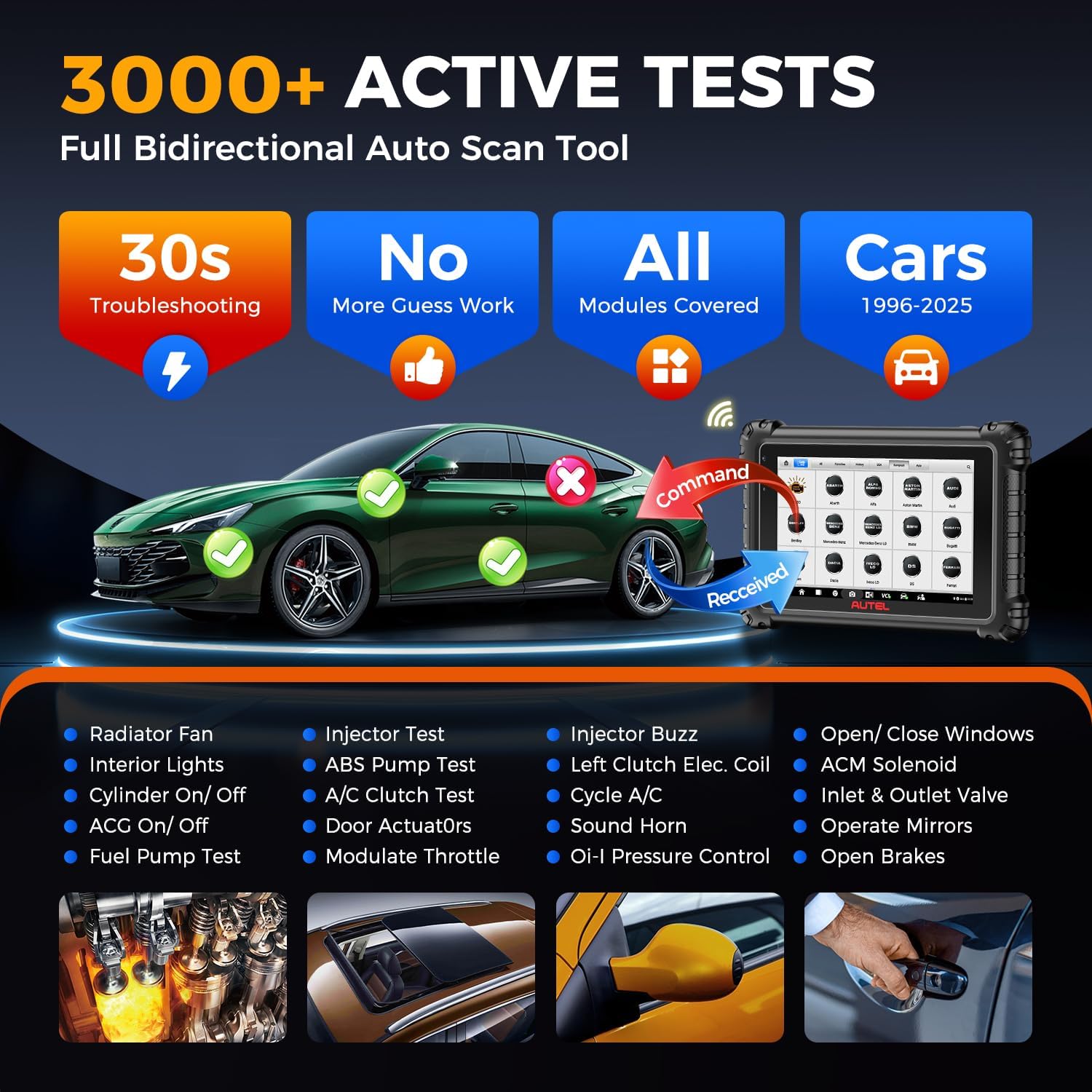 Autel MaxiSYS MS906 MAX Scanner, 2026 10'' MS906MAX 2.0 Ver. of MS906 PRO MS908S MK908 II, Lite of Elite 2 PRO, Top Scan Tool Bidirectional, 3000+ Active Test, 40+ Resets, CAN FD DoIP Auto Scan2.0 FCA