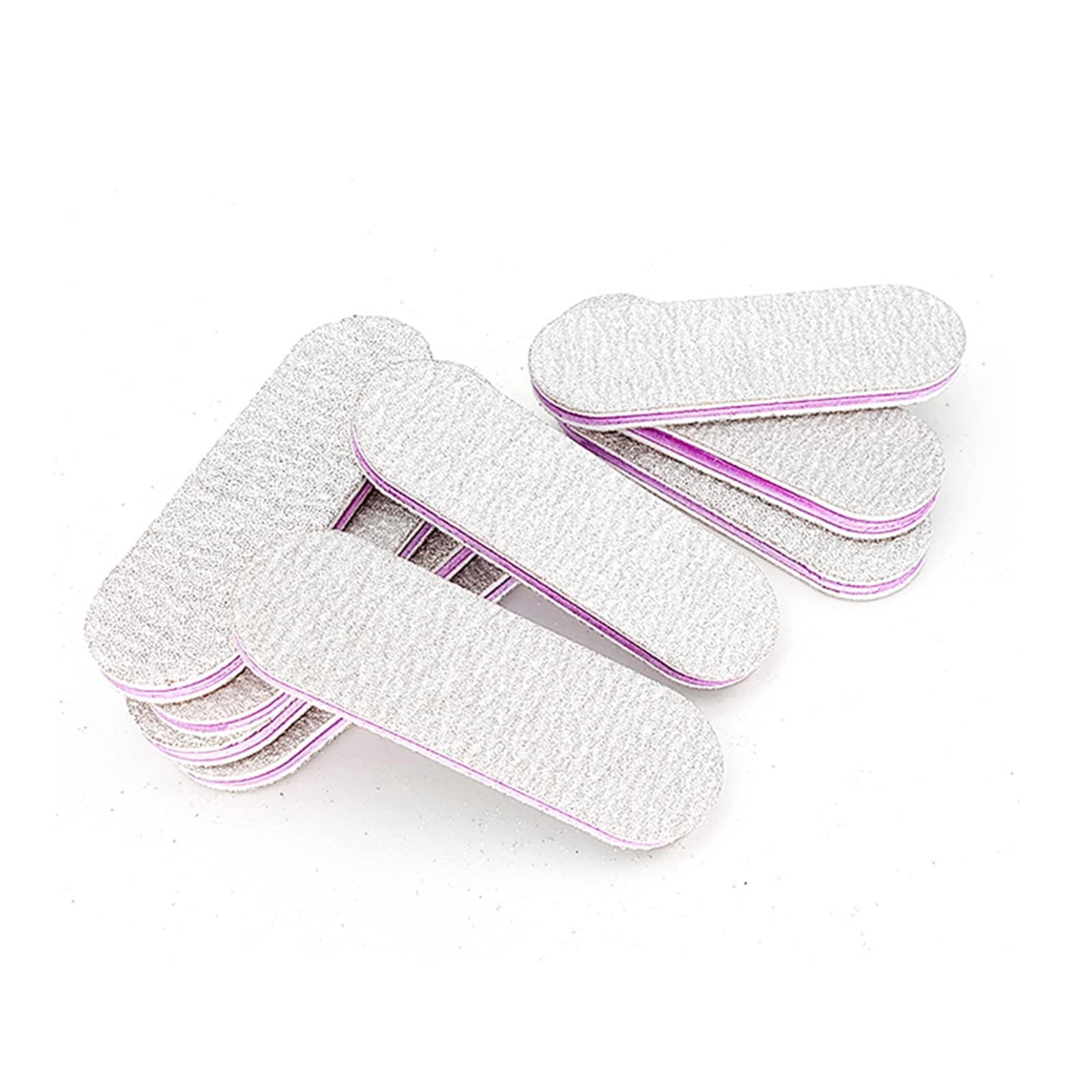 TRUSTTWO 100 unids/Lote Mini limas de uñas 100 180 Profesional Gris Recto Fuerte Papel de Lija limas de uñas for manicura The 6cm-100pcs